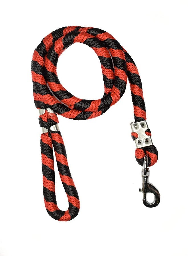 Fun Affairs Nylon Rope Dog Leash for Small Puppy and Medium Sized Dogs with Strong Hook | Size- 9mm Length-150cm (Color May Vary) - Image 1